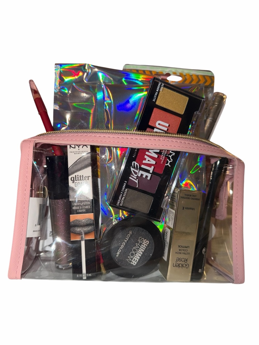 MYSTERY 15+ makeup & more items plus cosmetic bag